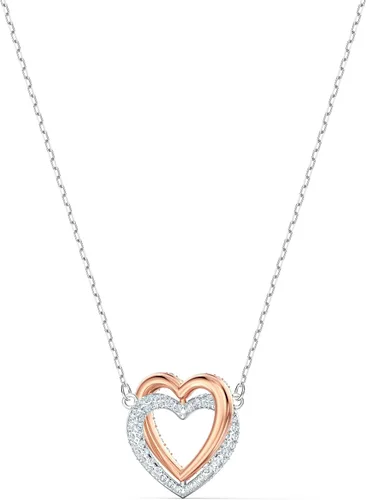 Miniatura 3 de SWAROVSKI Infinity Heart Jewelry Collection, Rose Gold & Rhodium Tone Finish, Clear Crystals