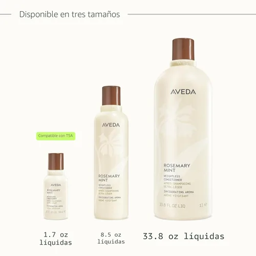Miniatura 11 de Aveda Rosemary Mint Weightless Conditioner Lightweight Daily Conditioner Adds Body & Shine For Normal to Oily Hair, Fine to Medium Hair