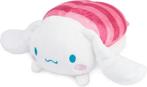 Miniatura 2 de GUND Sanrio Cinnamoroll Sashimi de felpa, animal de peluche premium para edades de 1 año en adelante, rosa/blanco, 15 cm