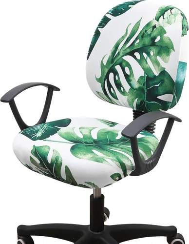 Miniatura 28 de Smiry - Fundas para silla de oficina y computadora con diseño impreso, ajuste elástico, universal, para escritorio, fundas para silla giratoria