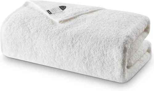 Miniatura 20 de SEMAXE Toalla de baño amarilla, toalla de baño 100% algodón con lazo para colgar, 55 x 27 pulgadas, suave, absorbente y de secado rápido, para baño