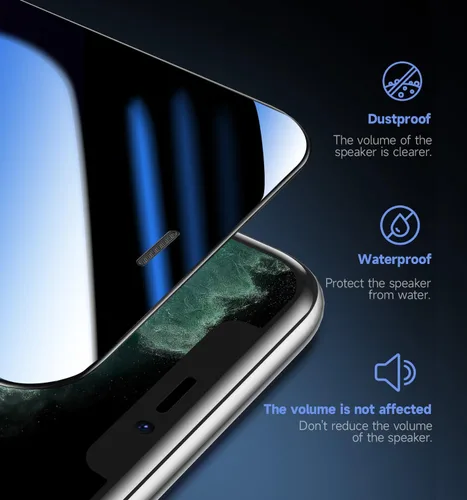 Miniatura 3 de MAGIC JOHN Paquete de 2 protectores de pantalla de vidrio para iPhone 11 Pro Max de 6.5 pulgadas, instalación automática de eliminación de polvo