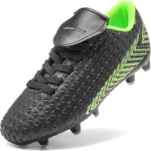 DREAM PAIRS Boys Girls Outdoor Soccer Cleats Firm Ground Football Shoes for LittleBig Kid