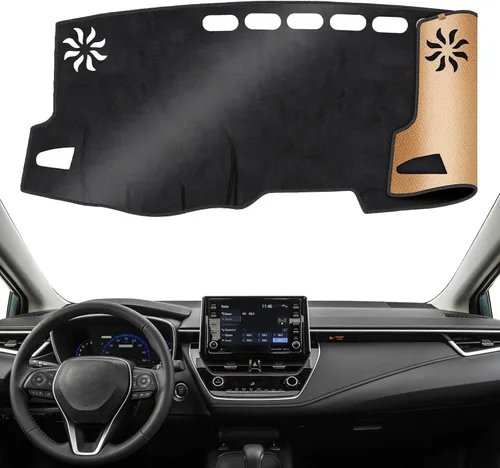 Miniatura 21 de TUCAREST Funda para salpicadero Compatible con Ch-Evy Silverado 1500/2500 HD/3500 HD 2019-2023, GM-C Sierra/HD 2500/ HD 3500 2019-2023, alfombrilla