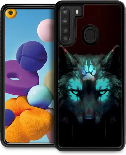 Miniatura 18 de CARLOCA Funda compatible con iPhone 13 Pro, diseño gráfico de identidad negra espiritual lobo, a prueba de golpes, antiarañazos, para iPhone 13 Pro