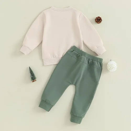 Miniatura 68 de Adobabirl Conjunto de sudadera y pantalones de Halloween para bebé, sudadera y pantalones con parche de calabaza para Halloween, otoño, ropa de bebé
