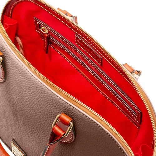 Miniatura 3 de Dooney & Bourke - Bolsa de cuero texturizado y zíper, funciona como bolsa de mano, monedero, bandolera