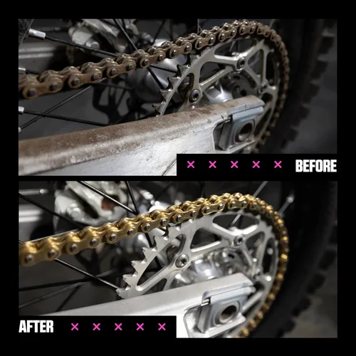 Miniatura 3 de Muc-Off Limpiador de cadena de motocicleta, 16.9 onzas líquidas - Spray de cadena y desengrasante para limpieza - para dentro y fuera de carretera