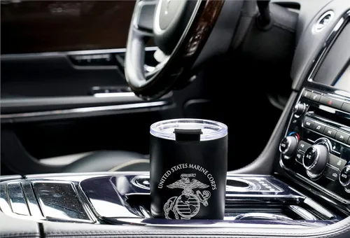 Miniatura 5 de Military Gift Shop Marine Corps - Vaso aislado de 20 onzas, vaso de viaje de acero inoxidable de doble pared, duradero y a prueba de fugas, USMC