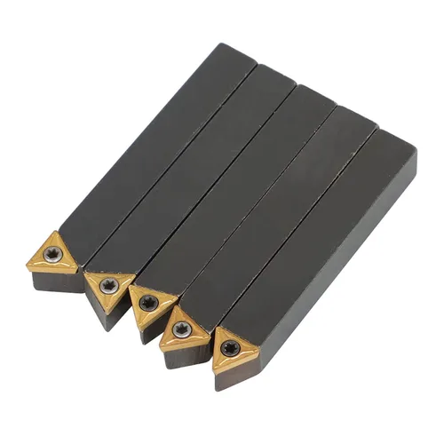 Miniatura 5 de findmall Juego de herramientas de torneado de torno de 5 piezas de 3/8 pulgadas de carburo indexable con 5 insertos de carburo aptos