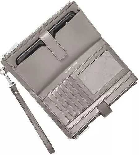 Miniatura 2 de Michael Kors Jet Set - Muñequera de doble cremallera (BRT WHT MLT), Brt Wht Mlt
