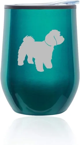 Miniatura 4 de Stemless - Vaso de vino para café, taza de viaje con tapa, color azul