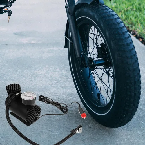 Miniatura 8 de Veemoon Bomba de aire para neumáticos de coche Bomba de aire para inflador de neumáticos eléctrico para s Coches s Compresor con barómetro eléctrico