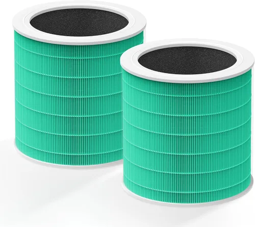 Miniatura 6 de Paquete de 2 filtros de repuesto para mascotas A2001 compatibles con purificador de aire A2001, filtro de carbón activado de filtración eficiente 3