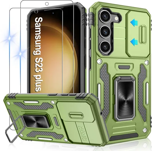 Miniatura 153 de Gritup para Samsung Galaxy S22 Funda con protectores de pantalla HD de 2 paquetes y cubierta deslizante para la cámara, protección contra caídas