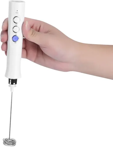 Miniatura 9 de Mezclador de mano eléctrico portátil USB batidor de huevos eléctrico espumador de leche agitador de café mezclador utensilios de cocina blanco