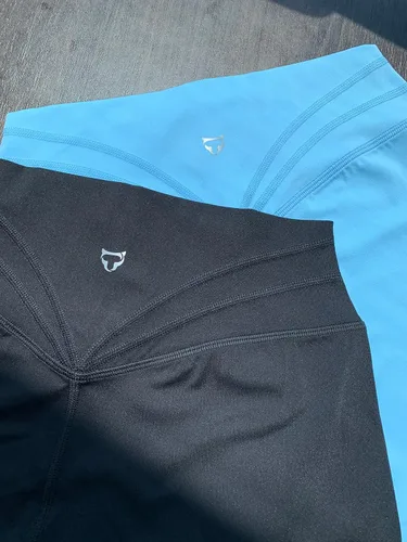 Miniatura 5 de TomTiger Pantalones cortos de entrenamiento para mujer, cintura alta, gimnasio, fitness, correr, yoga, ciclismo, ejercicio activo, control
