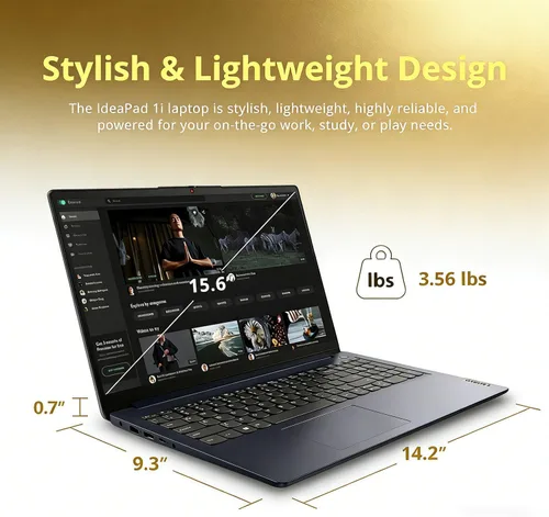 Miniatura 9 de Lenovo IdeaPad Slim • Portátil con pantalla táctil FHD de 15,6 pulgadas • Intel Core i5-1335U (10 núcleos) • 16 GB DDR4RAM • SSD de 1 TB • Obturador