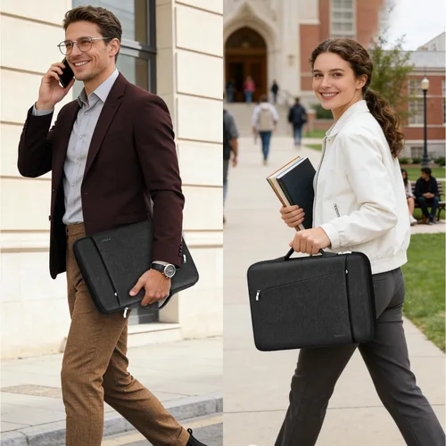Miniatura 2 de Ferkurn Funda para Laptop para Hombres y Mujeres Funda para Chromebook Compatible con MacBook Air/Pro Lenovo Surface HP Dell ASUS Acer, 11.6 Negro
