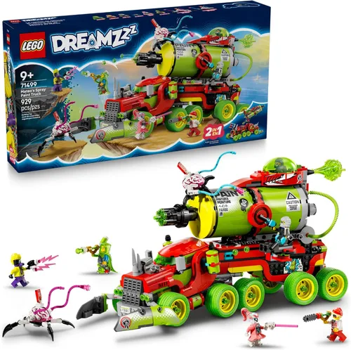 LEGO DREAMZzz Camión de Pintura en Aerosol de Mateo - Juego de construcción de juguete para niños - Juego de simulación y 5 figuras de juguete para