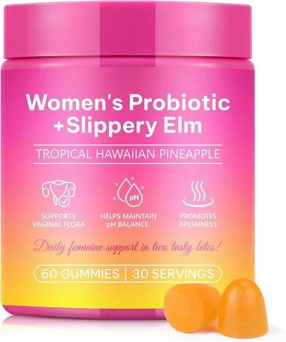 Probióticos para mujeres – Gomitas de equilibrio femenino para mujeres – para apoyar el apoyo digestivo, vaginal e inmunológico 60P – Suplemento