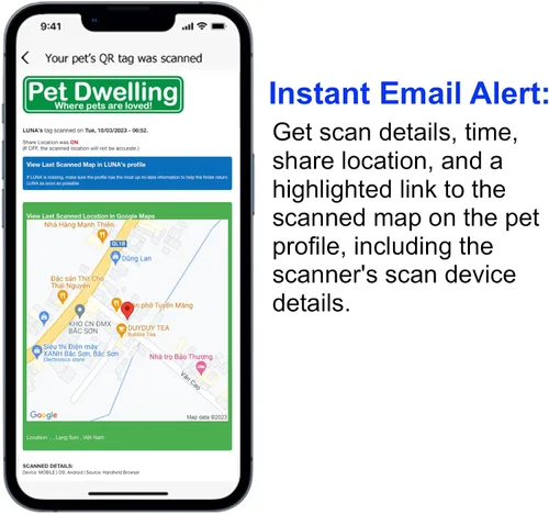 Miniatura 6 de Pet Dwelling Etiquetas inteligentes de identificación de mascotas QR + NFC para perros, duraderas e impermeables, etiquetas inteligentes