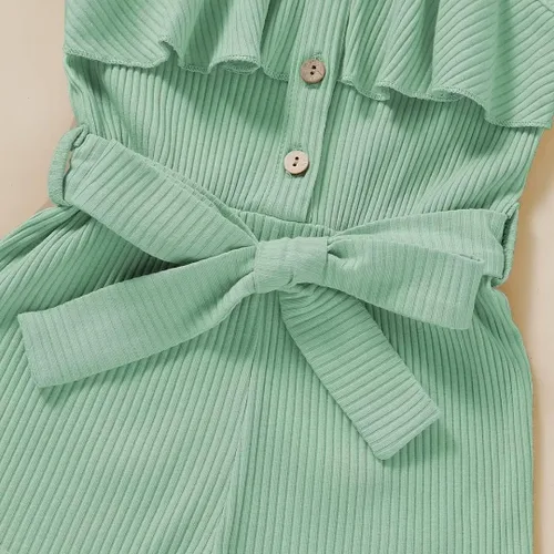 Miniatura 6 de Ropa para niña pequeña, ropa sin mangas, de verano, de una pieza, con cuello halter, mameluco 1-6T