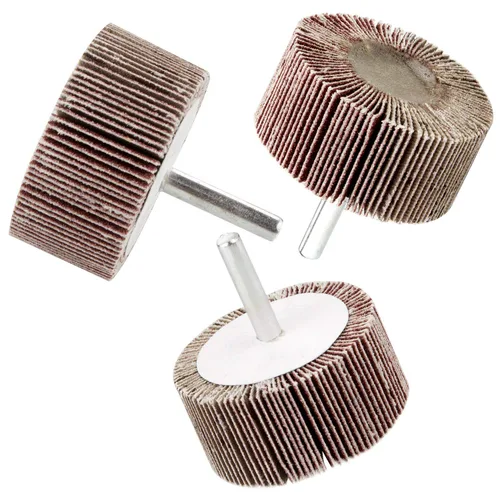 Miniatura 5 de STARVAST - Paquete de 10 ruedas de lijado, 2 ruedas de aleta montadas en vástago de 1 x 1/4 pulgadas, ruedas abrasivas de óxido de aluminio de grano