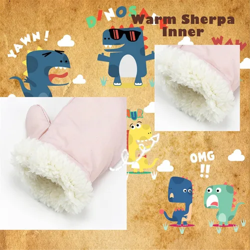 Miniatura 29 de Urban Virgin Guantes de invierno para bebés y niños pequeños, con forro polar, cálidos, impermeables, guantes de nieve para niños y niñas