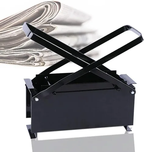 Fabricante de briquetas de periódico, fabricante de troncos de papel de prensa, prensa de aglutinación de periódicos, prensa manual de ladrillos de