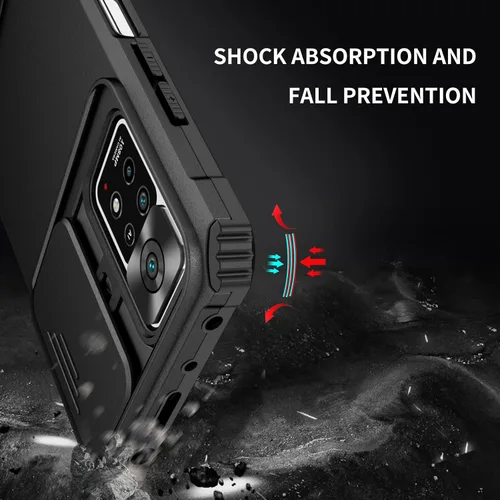 Miniatura 7 de Asuwish Funda de teléfono para Xiaomi Redmi Note 11 Pro 4G/5G con protector de pantalla de vidrio templado y cubierta de cámara deslizante Soporte
