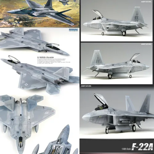 Miniatura 2 de SSGSSK Academy Models 12212 - Kit de plástico 1/48 Lockheed Martin F-22A Raptor
