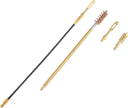 Miniatura 5 de Raiseek Kit de limpieza de pistola de calibre .357 Kit de limpieza de pistola de 0.354 in Kit de limpieza de pistola, cepillo y mordaza Negro