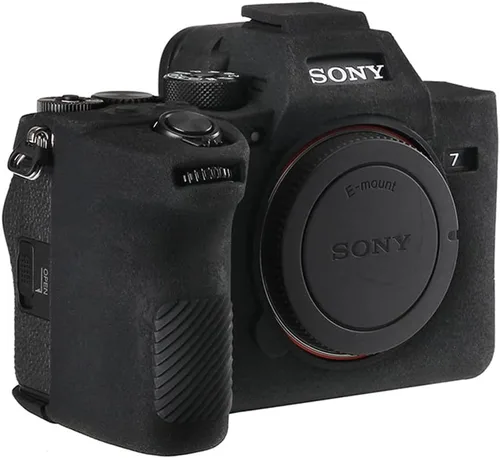 Miniatura 2 de Funda de cámara para Sony A7RV A7R5 - Funda protectora de silicona DSLR, jaula desmontable, a prueba de golpes, a prueba de polvo (negro)