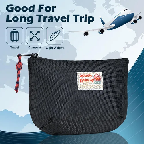 Miniatura 6 de Rough Enough - Bolsa pequeña de almacenamiento tecnológico organizador de cables de viaje para electrónica, cables, cargadores, disco duro, bolsa