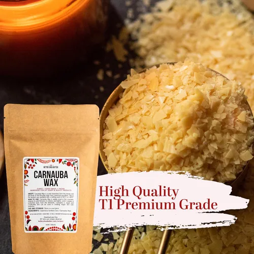 Miniatura 4 de Copos de cera de carnauba para bálsamos, velas y cuidado de la piel Cera vegana natural, ingrediente para bálsamo labial, bálsamos y acabado