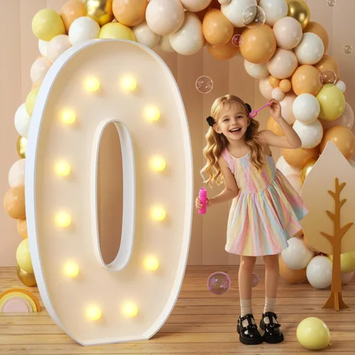 Miniatura 73 de imprsv Letras de marquesina iluminadas, letras de mosaico de 1.2 m con luz para decoración de baby shower, graduación, gran J para decoraciones