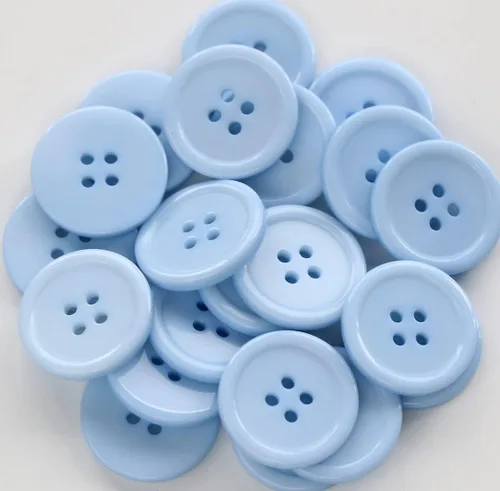 Miniatura 14 de GANSSIA Botones de 1 pulgada (25mm) redondos de 4 agujeros para costura, botón de color beige de respaldo plano, para manualidades DIY, paquete