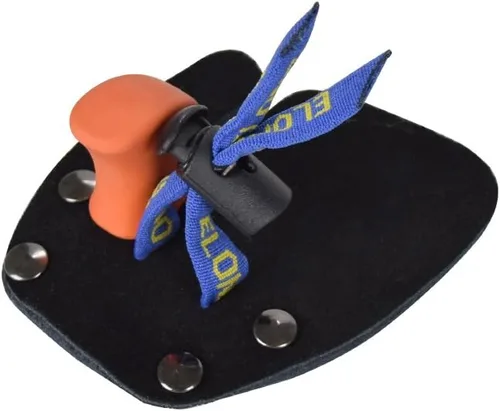 Miniatura 2 de Lengüetas de tiro con arco para dedos y protección de piel de vaca para arco recurvo para diestros Azul
