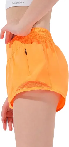 Miniatura 3 de Aurefin Pantalones cortos deportivos para niñas, pantalones cortos ligeros para correr para adolescentes, niñas, pantalones cortos deportivos