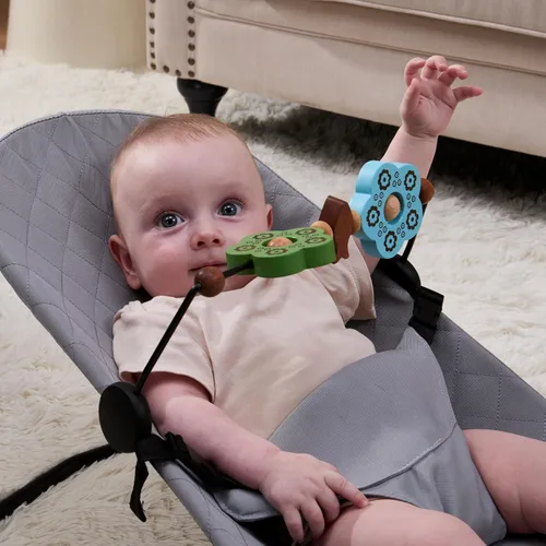 Miniatura 2 de Barra de juguete compatible con Baby Bjorn Bouncer Toy Bar para Baby Bouncer, accesorio de madera duradera para bebés, juguetes sensoriales