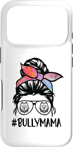 Miniatura 30 de American Bully Mom Messy Bun Hair Glasses, Bully Mama Case for iPhone 16