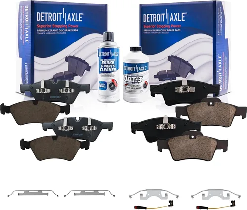 Miniatura 115 de Detroit Axle - Pastillas de Freno para Nissan Altima Sentra 350Z Juke INFINITI G35, Pastillas de Freno Cerámica Delanteras y Traseras Reemplazo