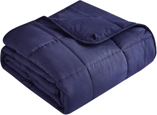 Miniatura 37 de Topcee - Manta con peso para adultos (15 libras, 48 x 72 pulgadas), manta de enfriamiento pesada de tamaño individual, suave y transpirable