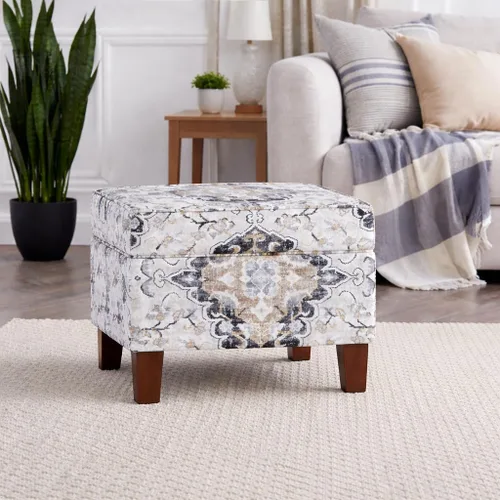 Miniatura 2 de Spatial Order Decoración del hogar Colección Dinah - Otomana moderna de almacenamiento, otomana con almacenamiento para sala de estar y dormitorio