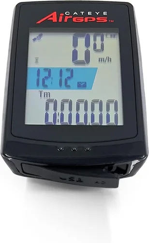 Miniatura 2 de CATEYE AirGPS - Computadora de bicicleta recargable por USB - Computadora de ciclismo GPS con Bluetooth ANT+, velocímetro de bicicleta GPS, montaje