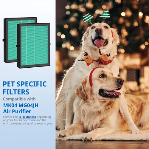 Miniatura 3 de MK04 Filtro de cuidado de mascotas compatible con AROEVE MK04 Filtro de repuesto HEPA 4 en 1 para caspa de mascotas, polvo y polen, ideal