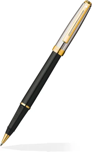 Miniatura 8 de Sheaffer Prelude - Bolígrafo de laca de ónix negro con tapa de paladio perseguido y ribete chapado en oro de 22 quilates