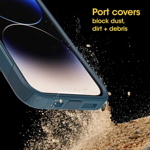 Miniatura 6 de OtterBox Funda para iPhone 14 Pro (solamente) de la serie Commuter - Dont BE azul (azul), delgada y resistente, apta para bolsillo, con protección