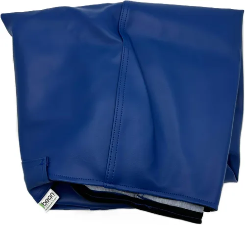 Miniatura 13 de Puf grande de vinilo marino – Puf impermeable para barcos y piscinas – con cuentas de poliestireno y silla rellena de espuma CertiPUR para adultos
